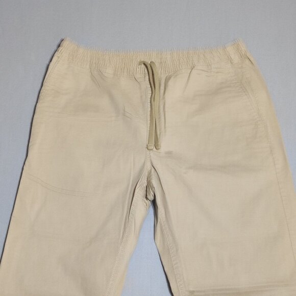 Vans Chino Loose pants men's size M cream colour Relaxed fit Range Elastic - Picture 2 of 11